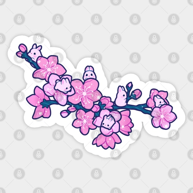 Sakura Bunnies Sticker by veraphina